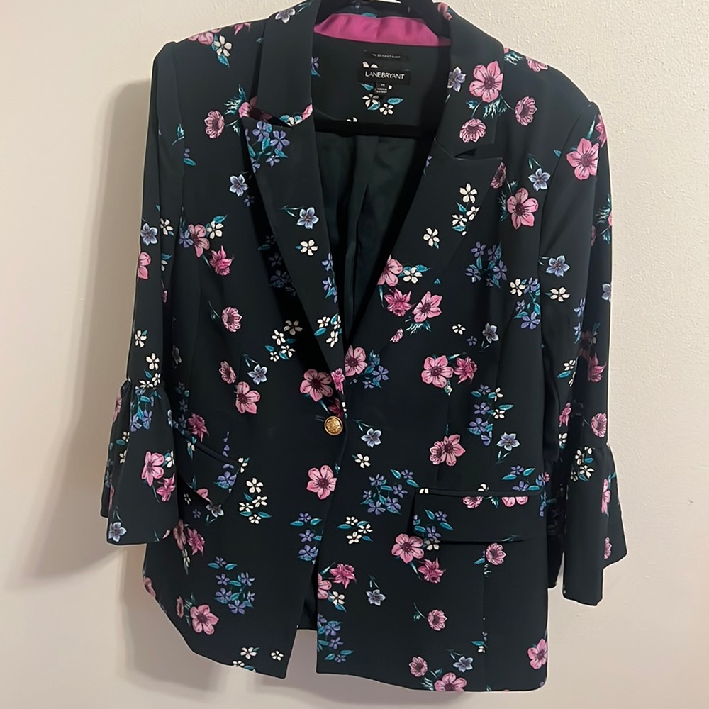 Lane Bryant size 14 floral jacket great condition